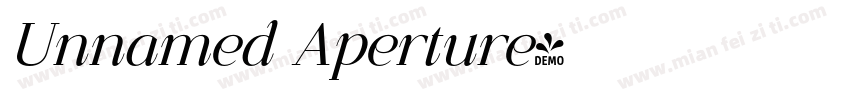 Unnamed Aperture字体转换